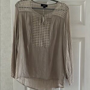 AGB Women's Beige Blouse